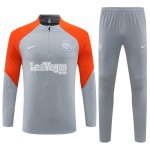 Kinder Inter Mailand Training Sweatshirts Viertelreißverschluss 2023-24 Graue